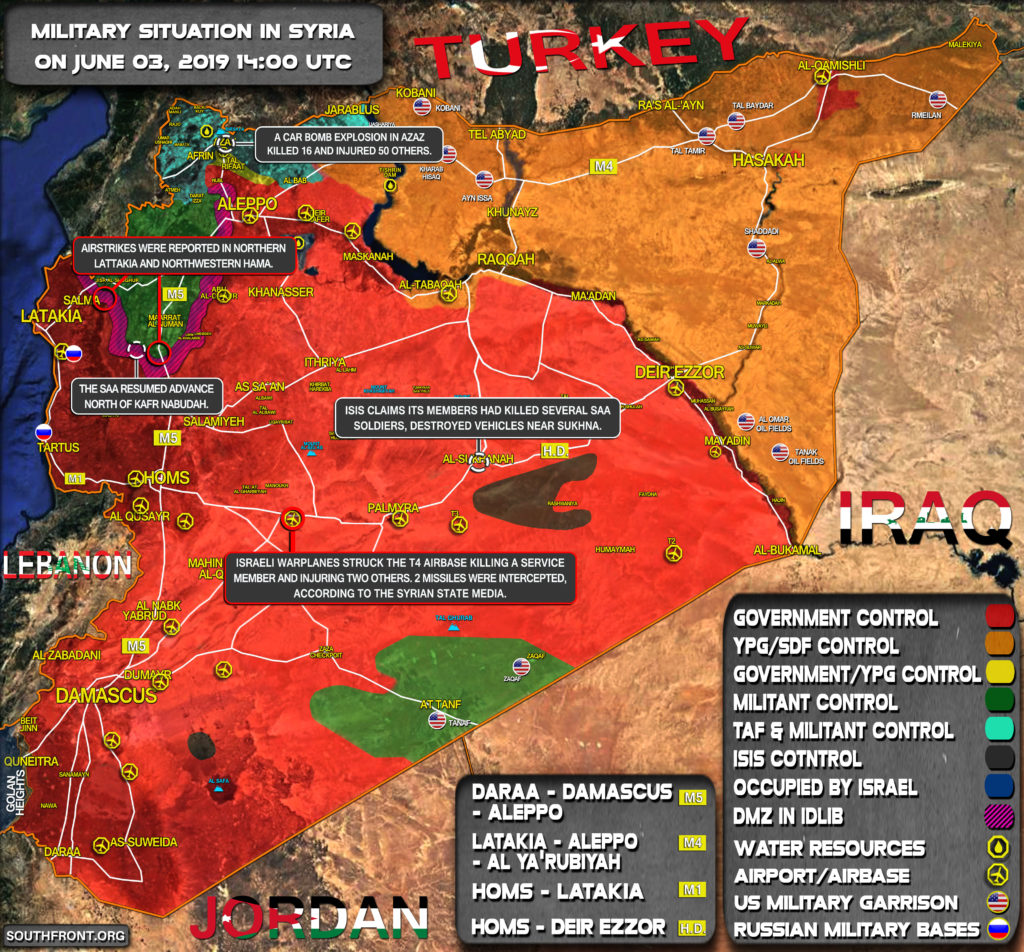 Military Situation In Syria On June 3, 2019 (Map Update)