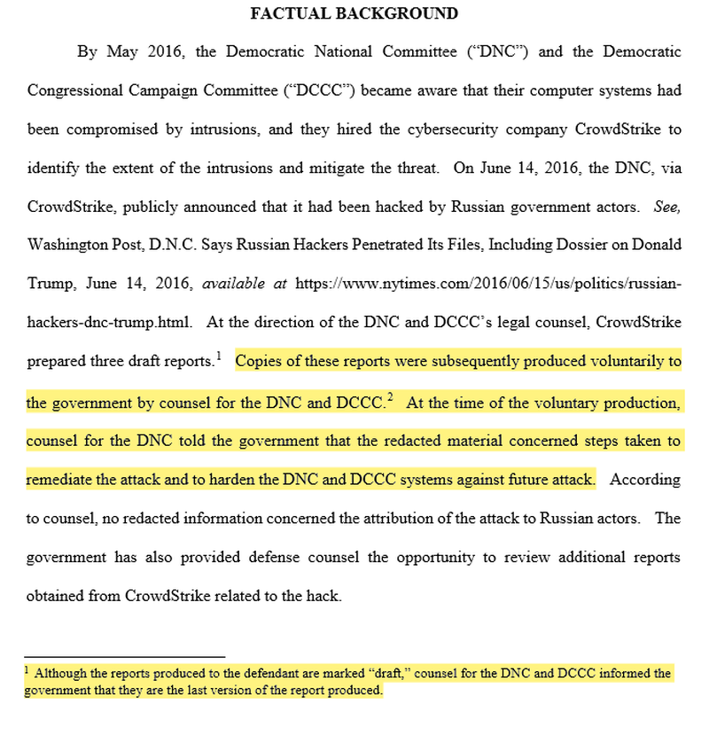 US Govt Based Conclusion That Russia Hacked DNC Servers On Redacted Draft Of Unfinished Report