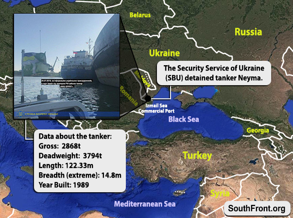 Ukraine's SBU Detained Russian Tanker Allegedly Involved In Kerch Strait Incident