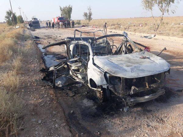 Supposed Israeli Strike Targets Convoy Of Popular Mobilization Units In Iraq (Photos)