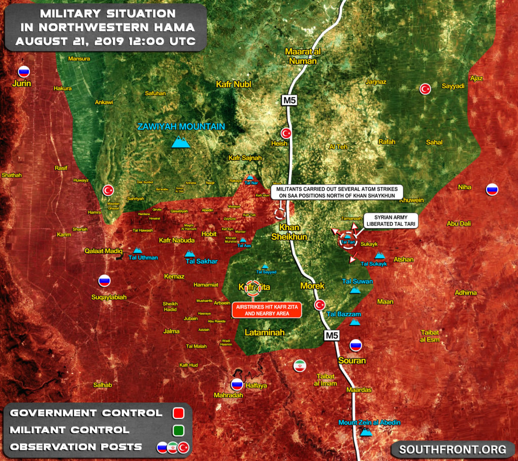 Map Update: Syrian Army Captures Another Hill Top In Attempt To Finish Encirclement Of Northern Hama