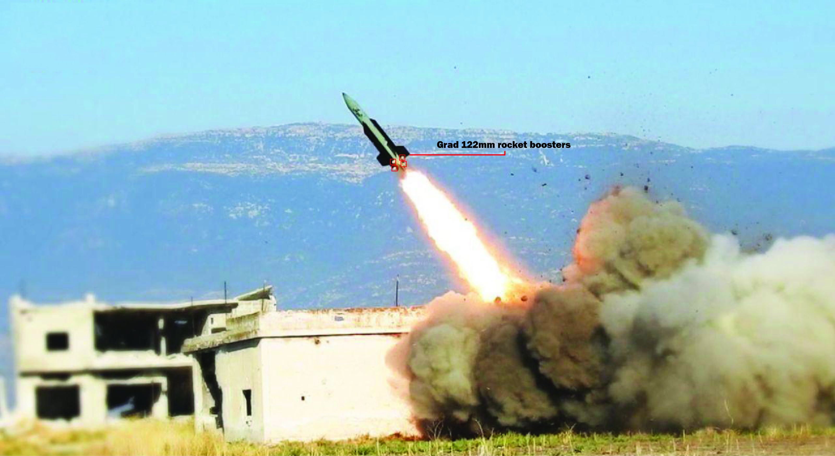 Al-Qaeda Terrorists Launch New Heavy Improvised Rocket At Northern Hama Town (Video)