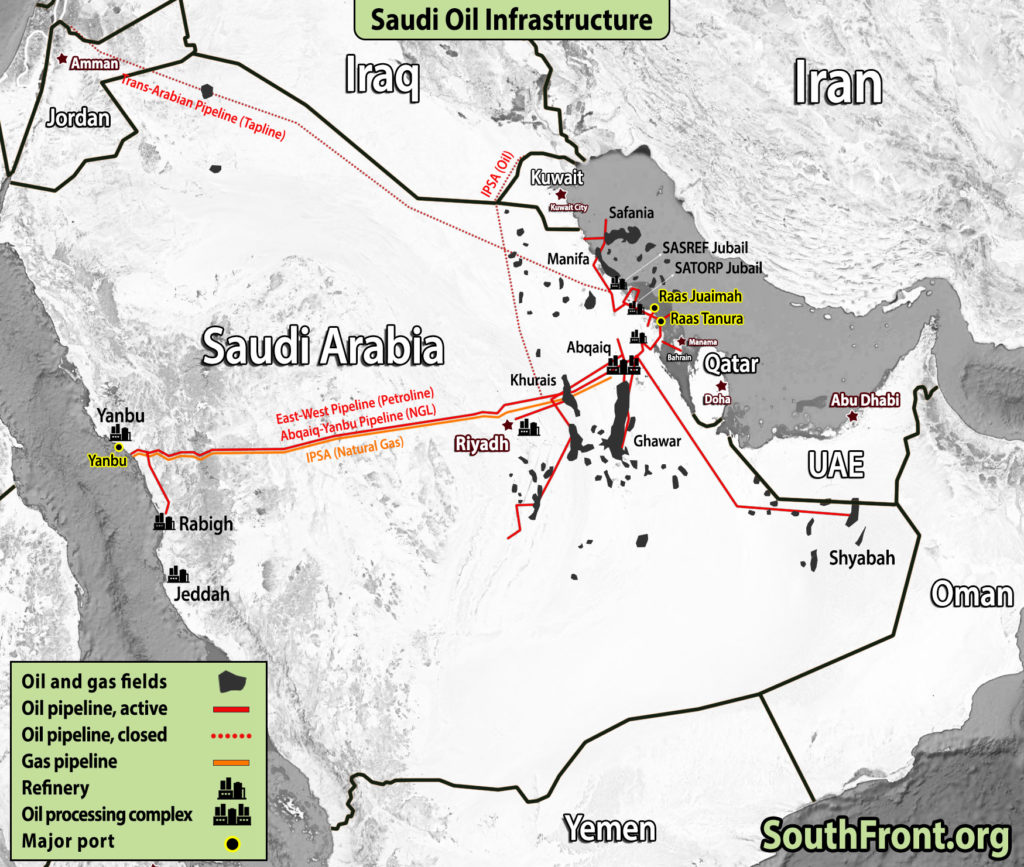 Saudi Arabia's Oil Infrastructure (Map Update)