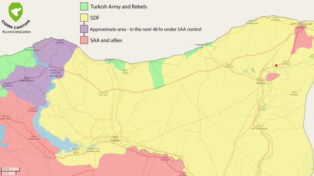 Kurdish-led SDF Says It Reached Deal With Damascus. Syrian Army Marches Towards Kobani