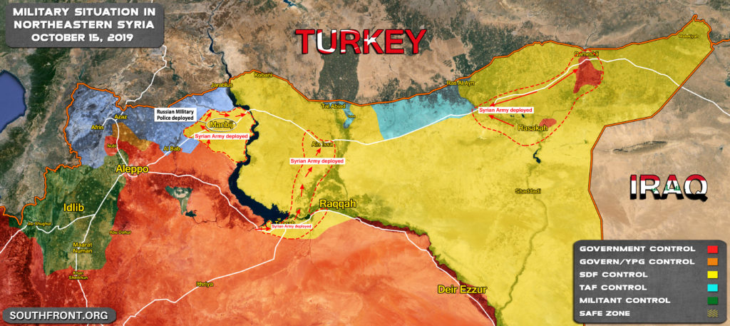 Map Update: Military Situation In Northern Syria After Handover Of Manbij To Syrian Army