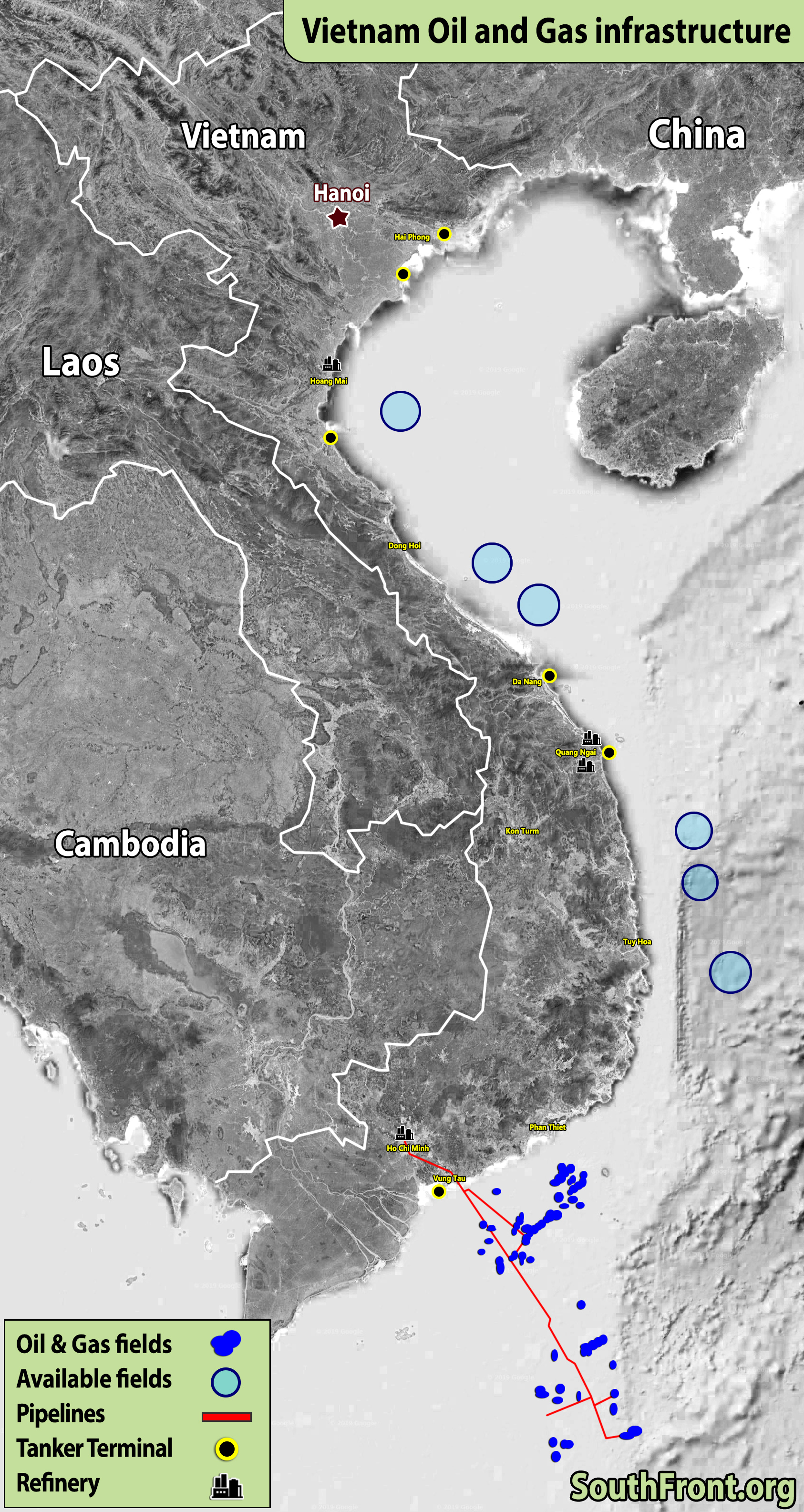 Vietnam Oil And Gas Infrastructure (Map Update)