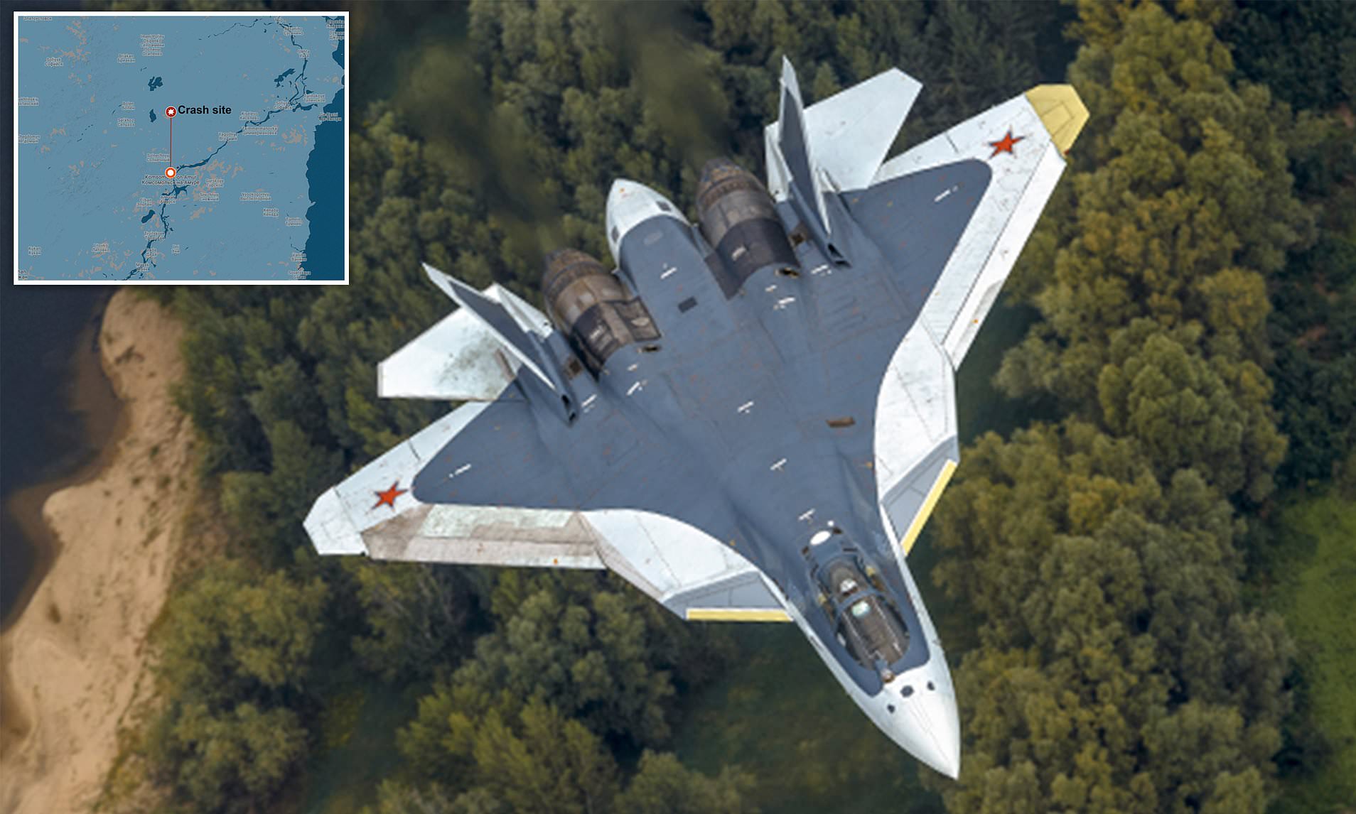 Crashed Su-57 Was First Serially Produced Aircraft To Be Delivered to Russian Aerospace Forces