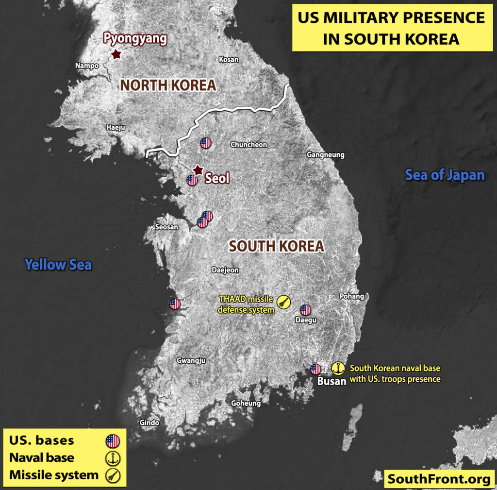 U.S. Military Presence In South Korea (Map Update)