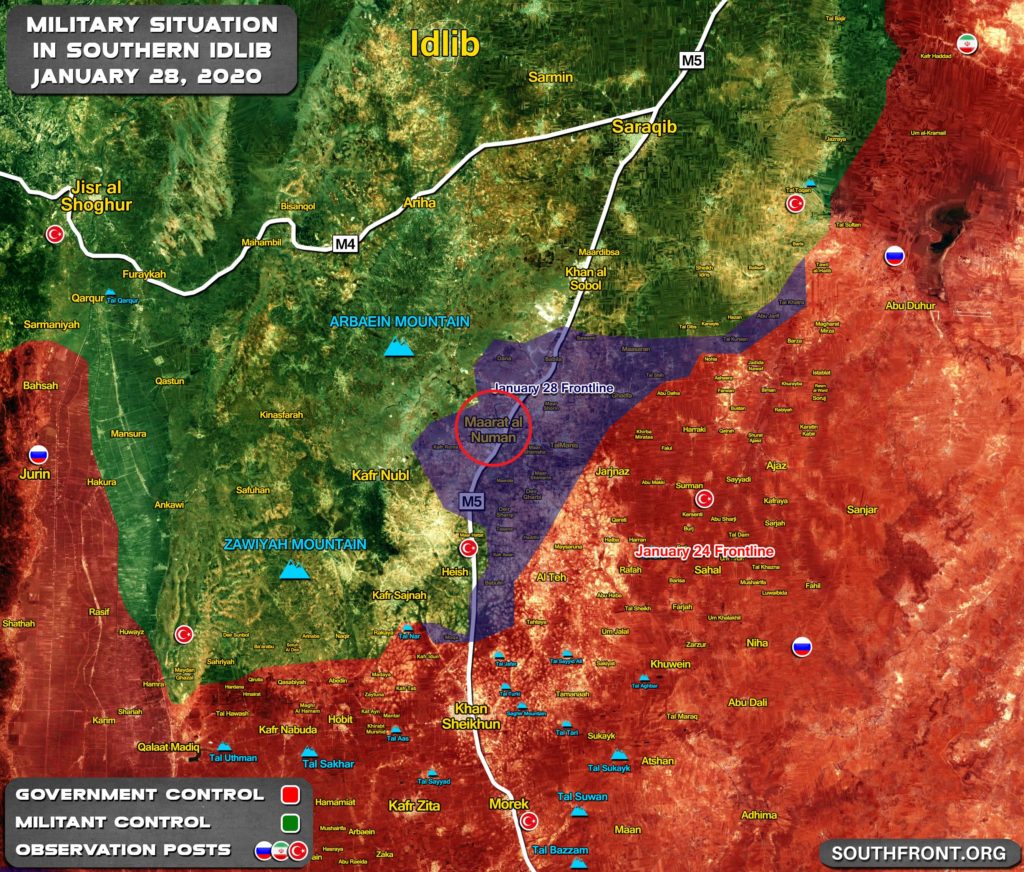 Maarat Al-Numan Is Liberated By Syrian Army (Map Update)