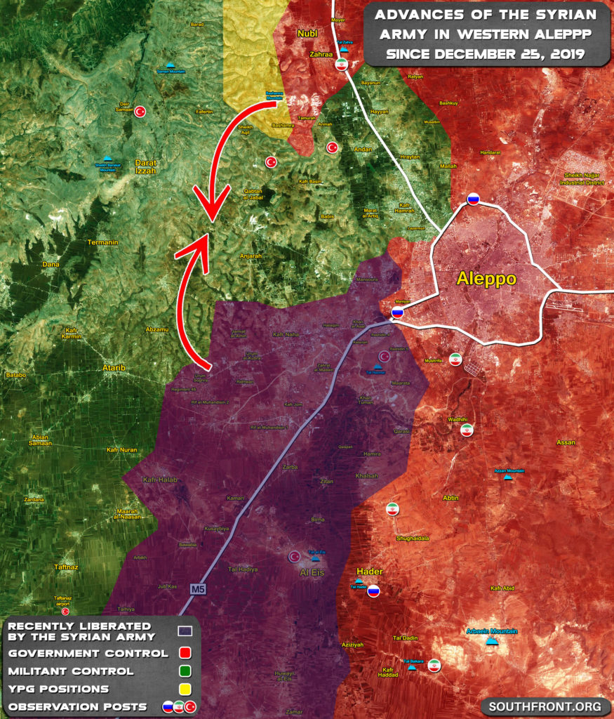 Government Troops Are Cutting Militants' Resistance In Western Aleppo Into Pockets (Map)
