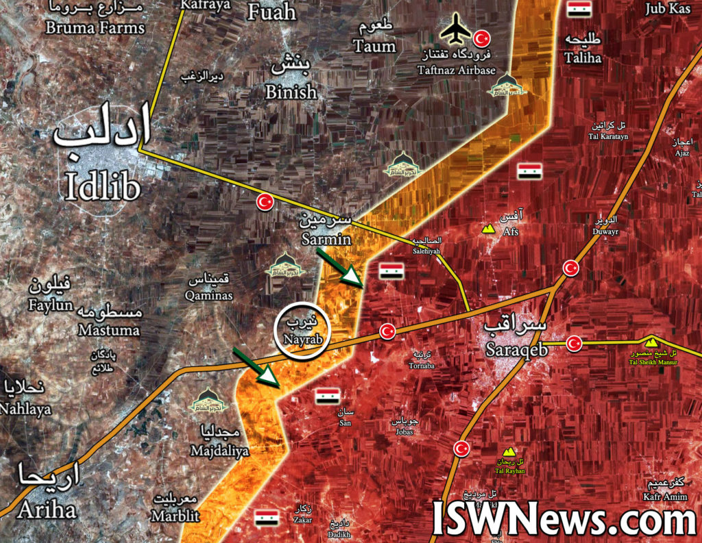 Turkish-led Forces Reenter Nayrab Amid Collapse Of Their Defense In Southern Idlib (Maps)