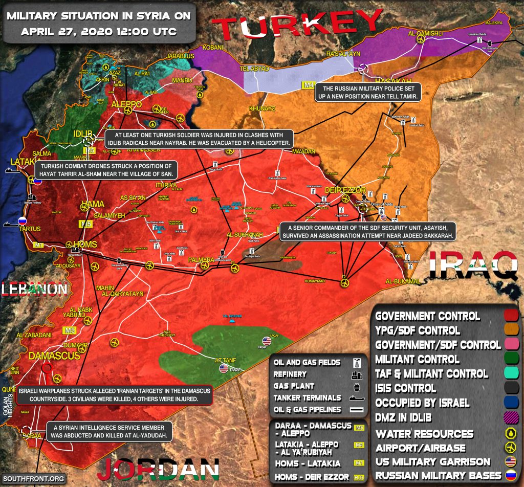 Military Situation In Syria On April 27, 2020 (Map Update)