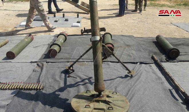 In Photos: Security Forces Seize Militants' Weapon Caches In Damascus And Quneitra