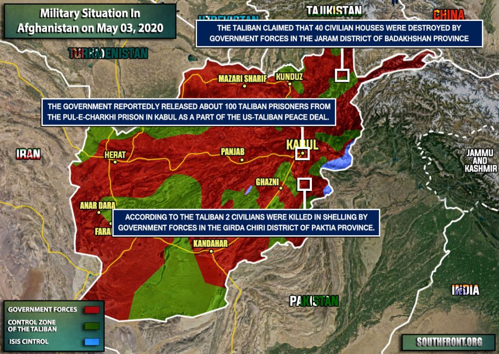 Military Situation In Afghanistan On May 3, 2020 (Map Update)