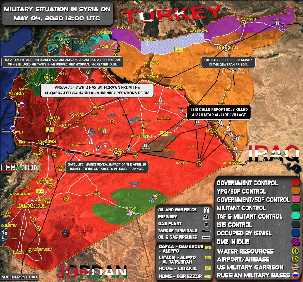 Military Situation In Syria On May 4, 2020 (Map Update)