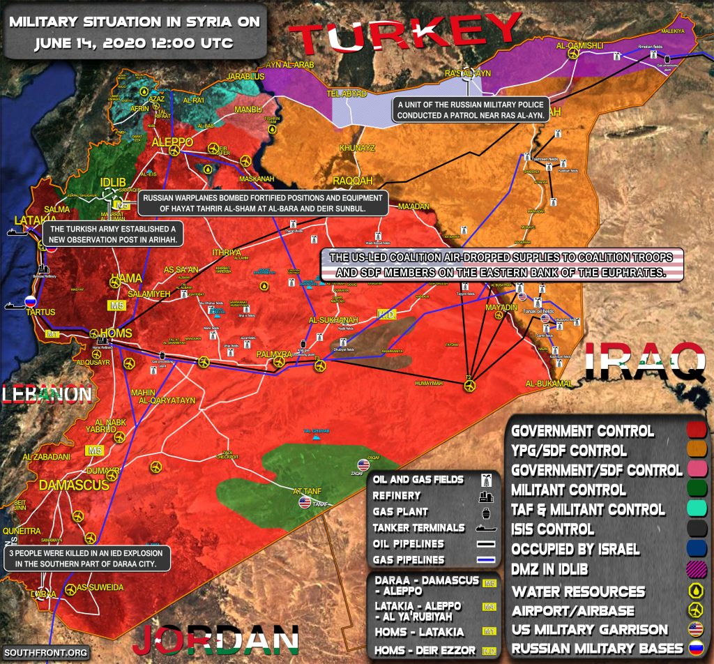 Military Situation In Syria On June 14, 2020 (Map Update)