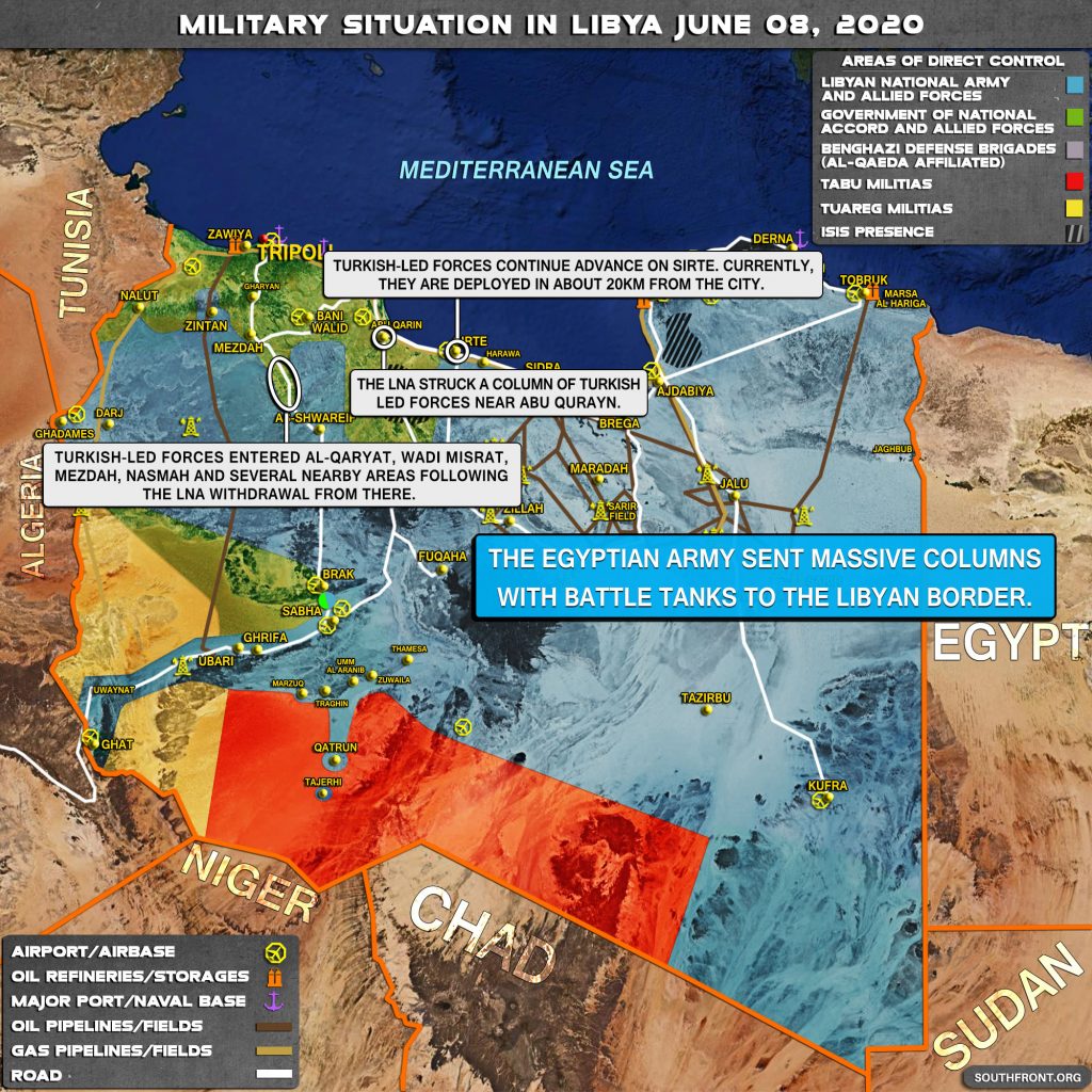 Military Situation In Libya On June 8, 2020 (Map Update)