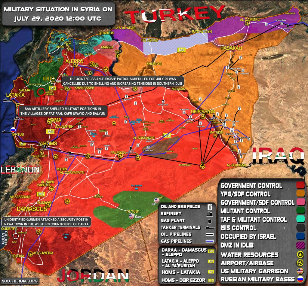 Military Situation In Syria On July 29, 2020 (Map Update)