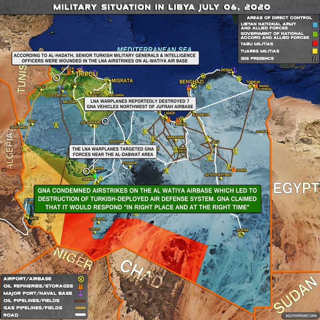 Military Situation In Libya On July 6, 2020 (Map Update)
