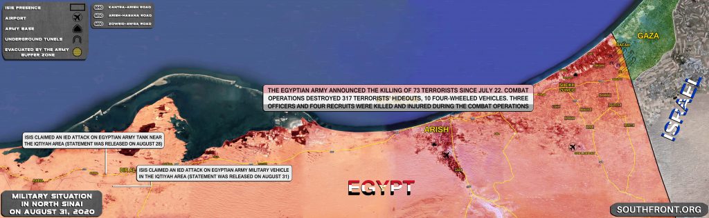 Egyptian Military Killed At Least 70 Militants In Norther Sinai Over 6 Weeks
