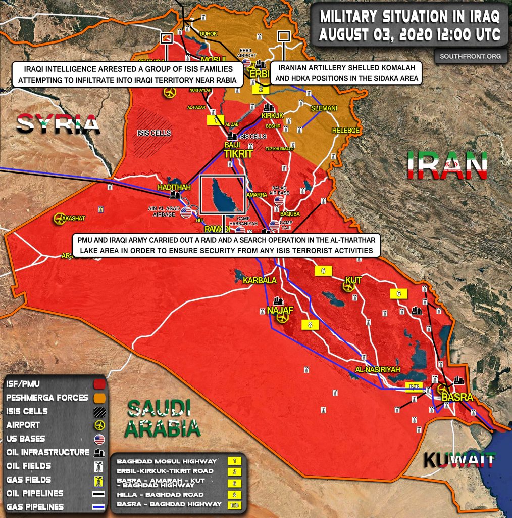 Military Situation In Iraq On August 3, 2020 (Map Update)