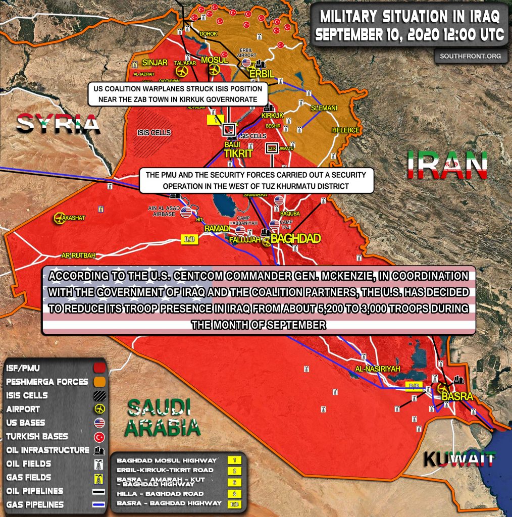 Military Situation In Iraq On September 10, 2020 (Map Update)