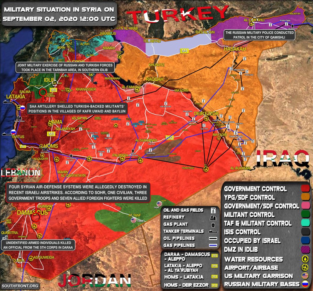 Military Situation In Syria On September 2, 2020 (Map Update)