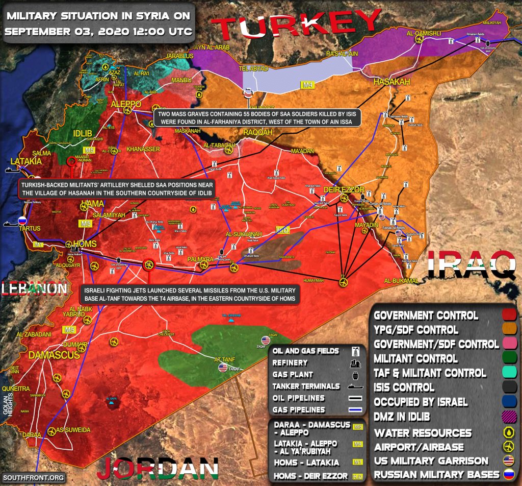 Military Situation In Syria On September 3, 2020 (Map Update)
