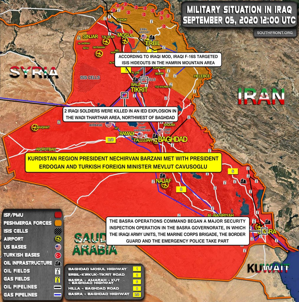Military Situation In Iraq On September 5, 2020 (Map Update)
