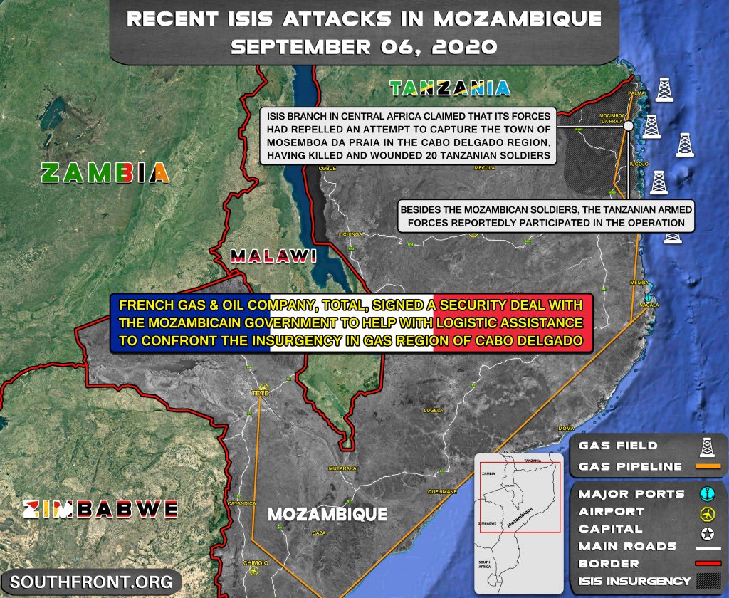 Recent ISIS Attacks In Mozambique - September 6, 2020 (Map Update)
