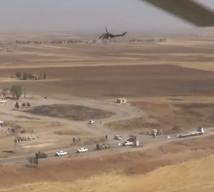 U.S. Apache Helicopters Chase After Russian Patrol In Syria, Intercepted By Mi-8 And Mi-35