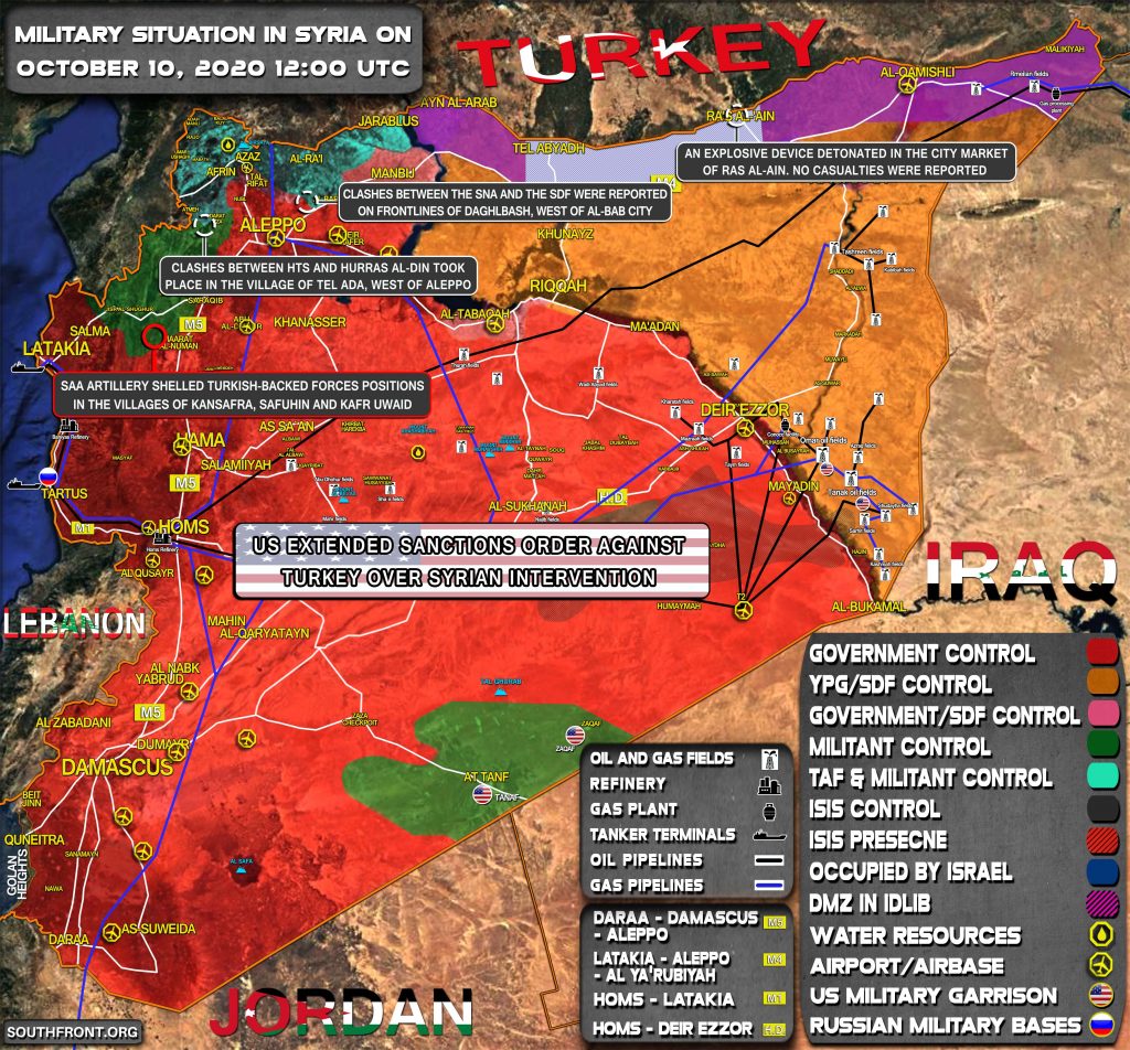 Military Situation In Syria On October 10 (Map Update)