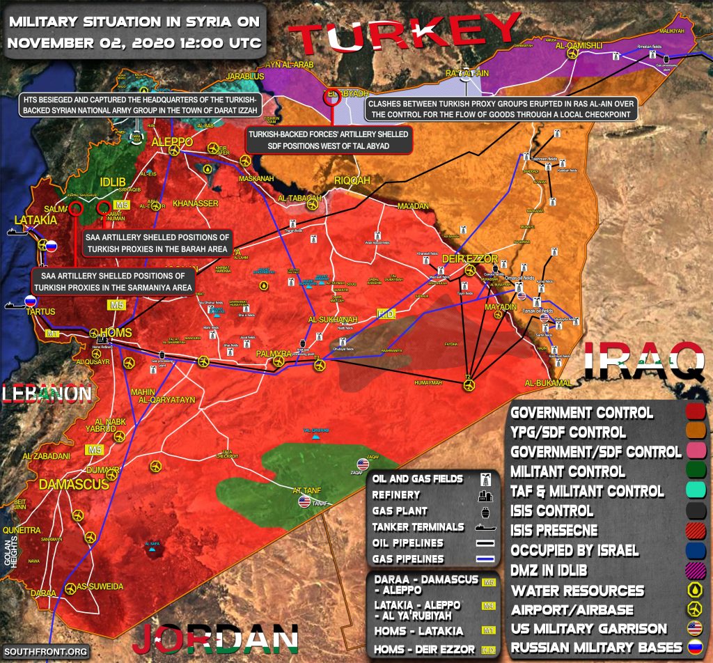 Military Situation In Syria On November 2, 2020 (Map Update)