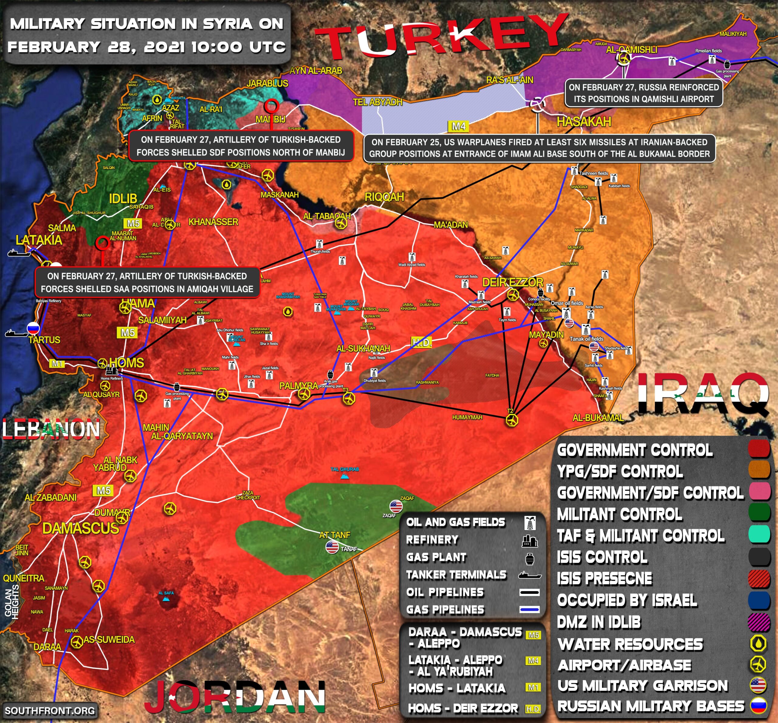 Military Situation In Syria On February 28, 2021 (Map Update)