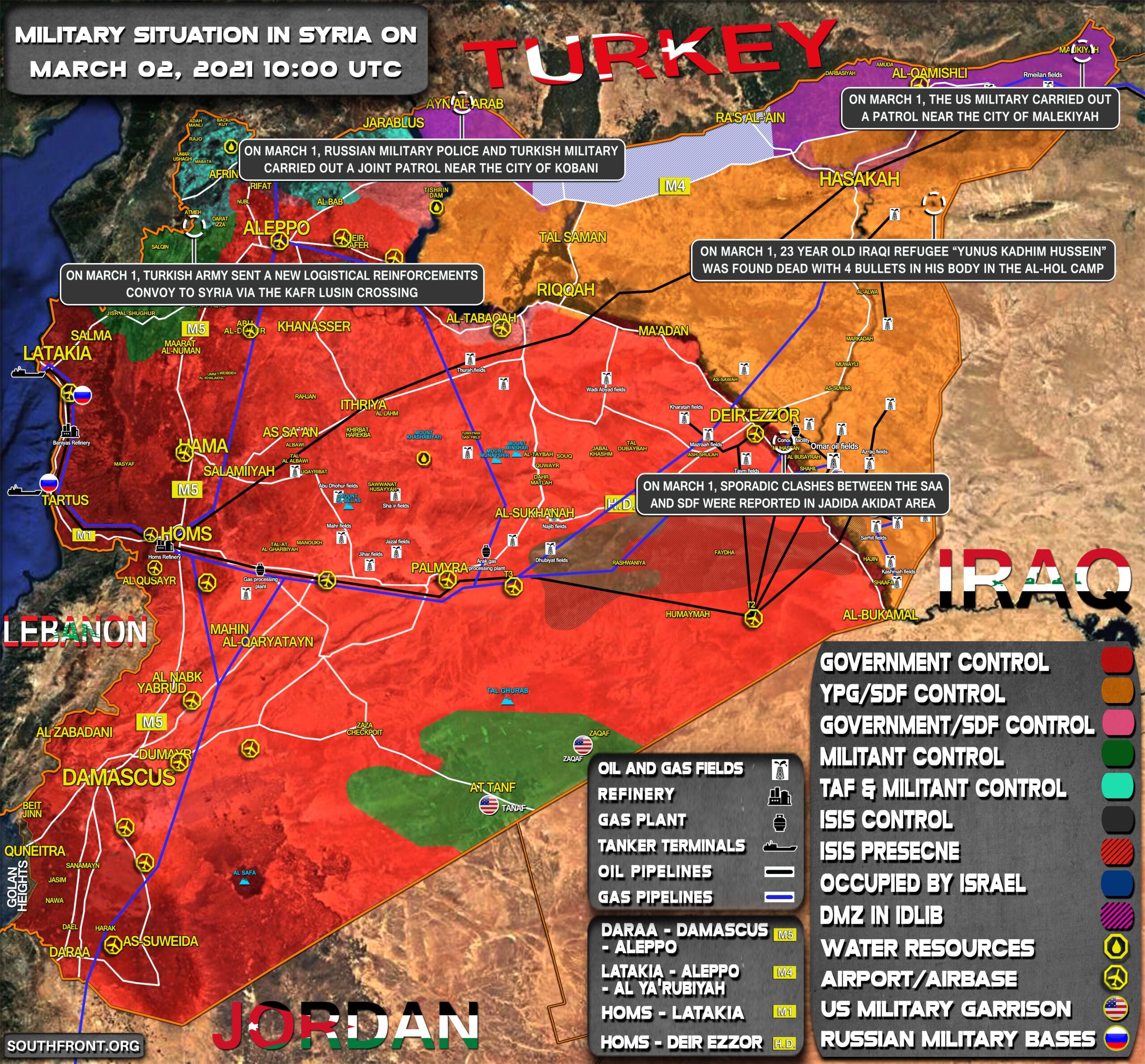 Military Situation In Syria On March 2, 2021 (Map Update)