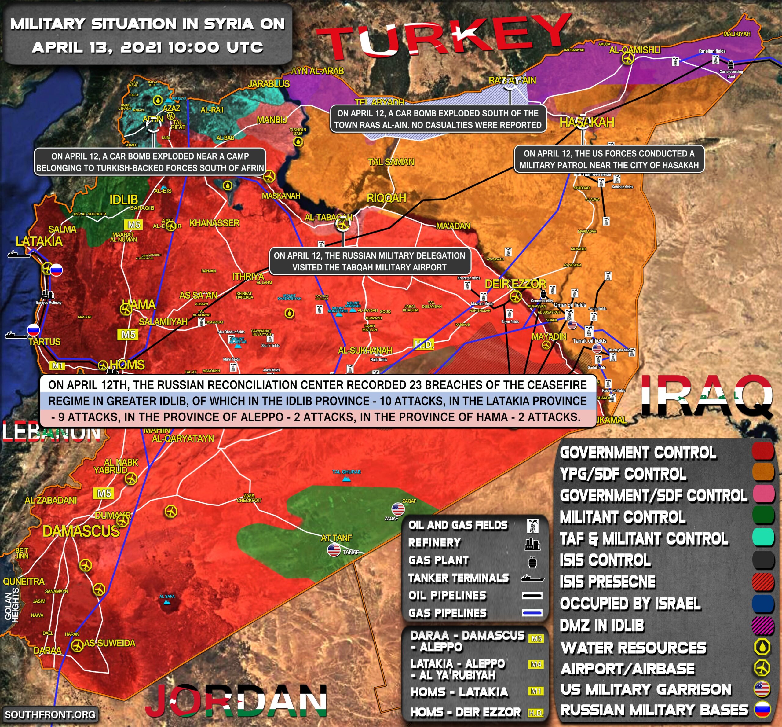 Military Situation In Syria On April 13, 2021 (Map Update)