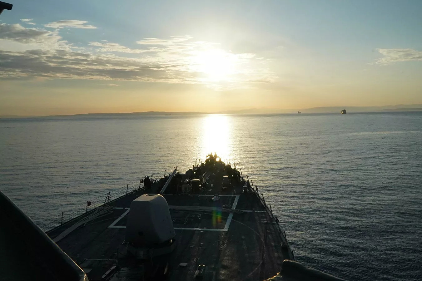 U.S. Sends Coast Guard Patrol Ship To Black Sea, As Two Russian Landing Ships Remain