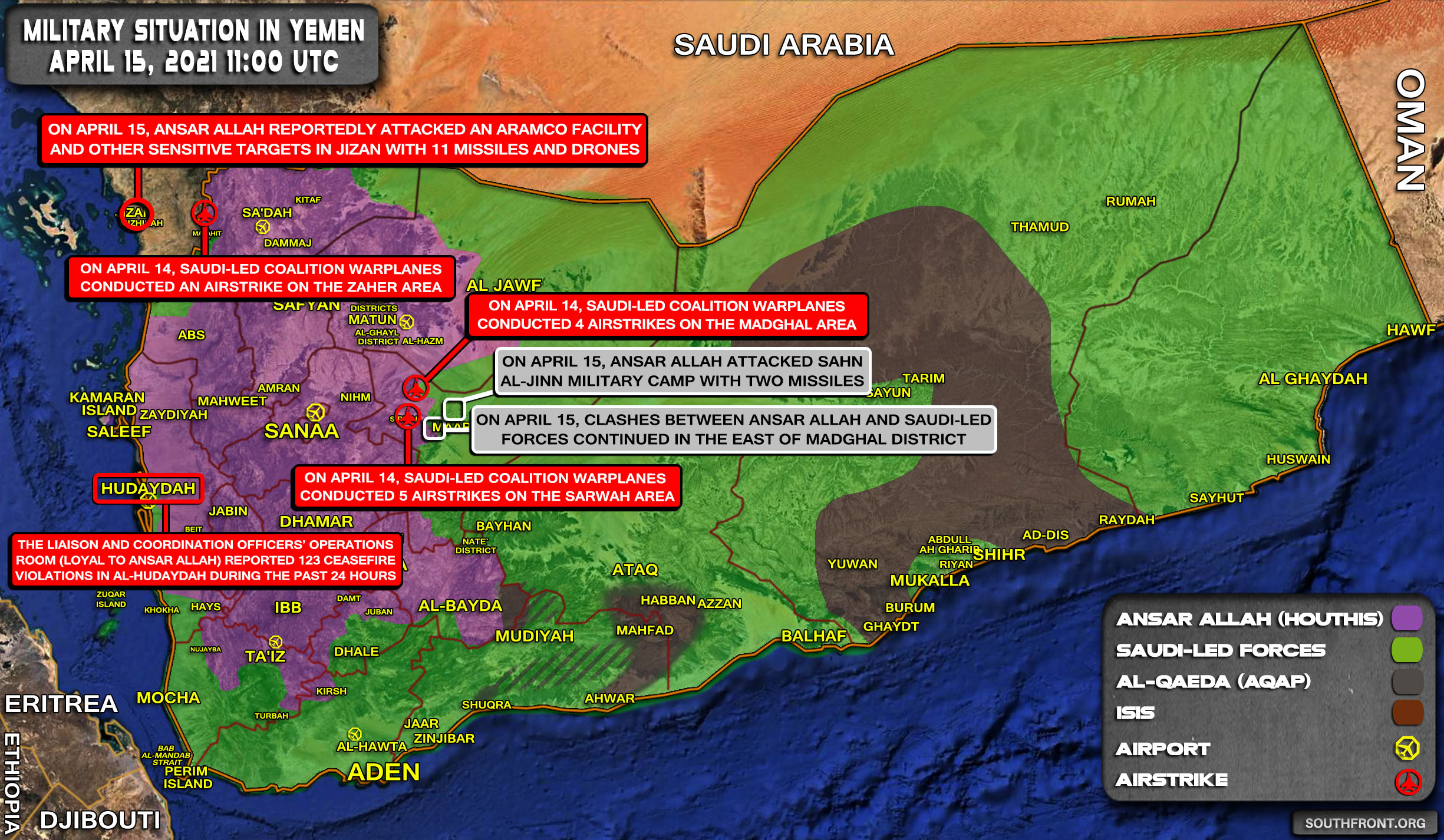 Houthis Targeted Oil Facilities, Patriot Systems In Saudi Arabia With 11 Drones & Missiles (Video, Map Update)