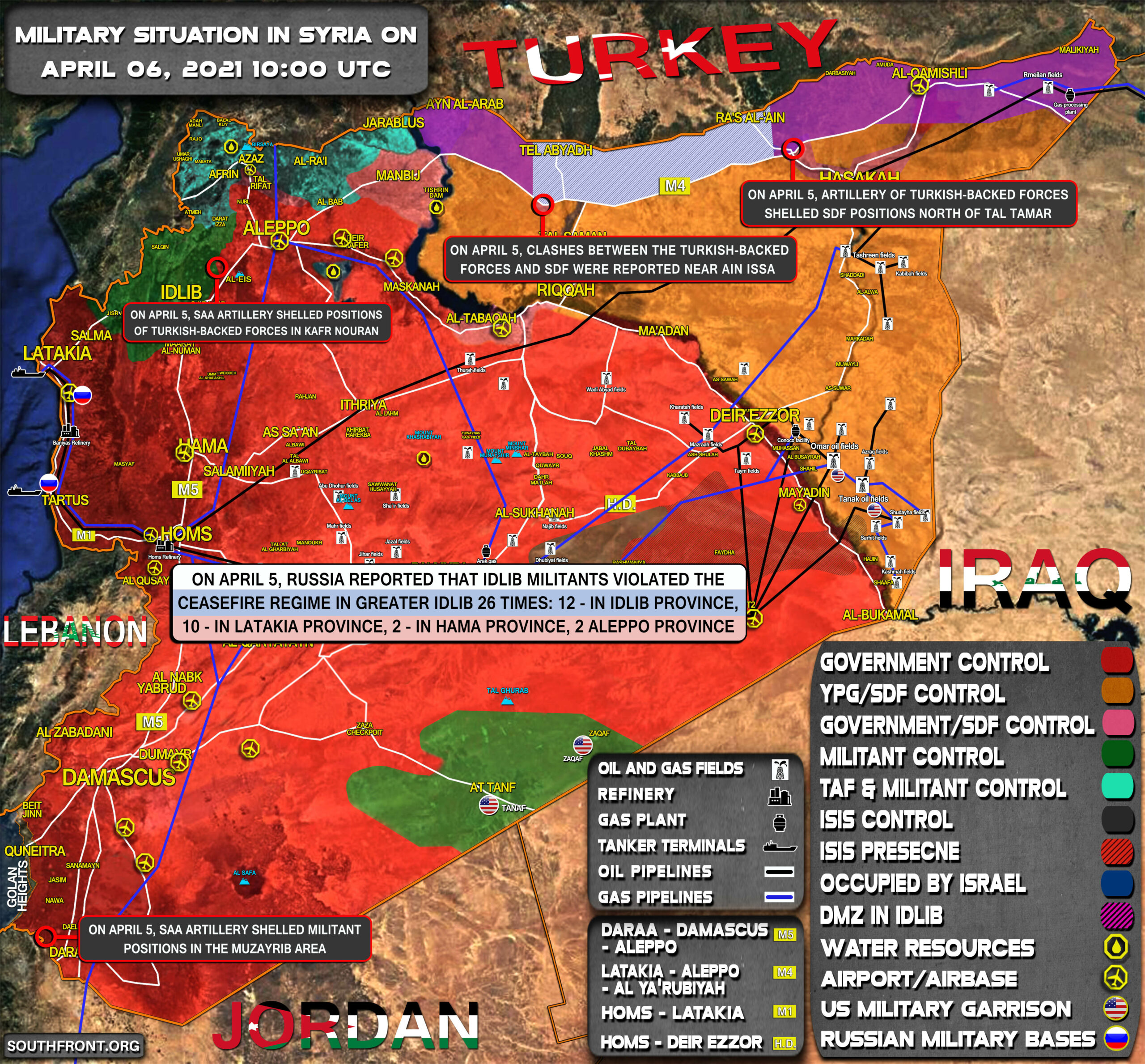 Military Situation In Syria On April 5, 2021 (Map Update)