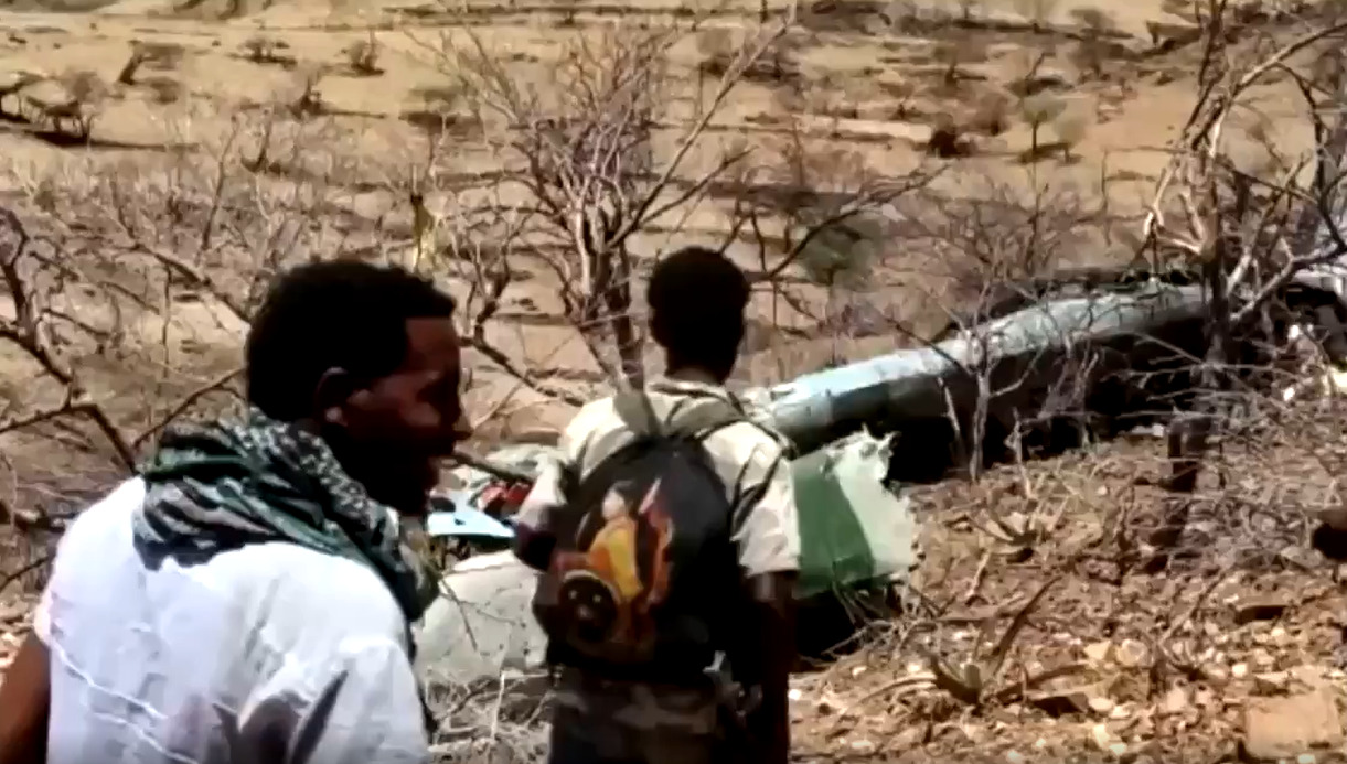 Government Mi-35 Combat Helicopter Shot Down Over Tigray Region (Video)