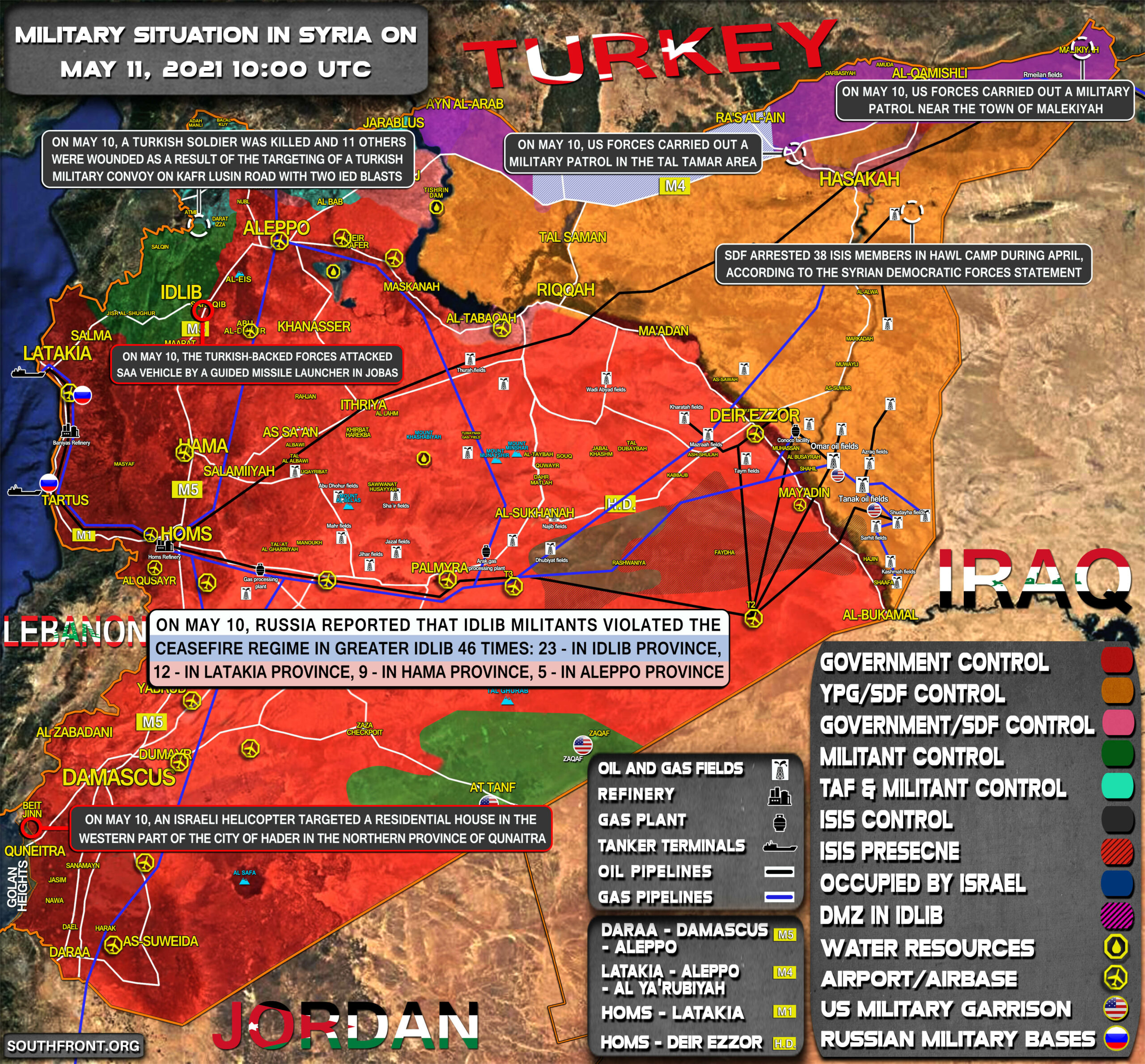 Military Situation In Syria On May 11, 2021 (Map Update)