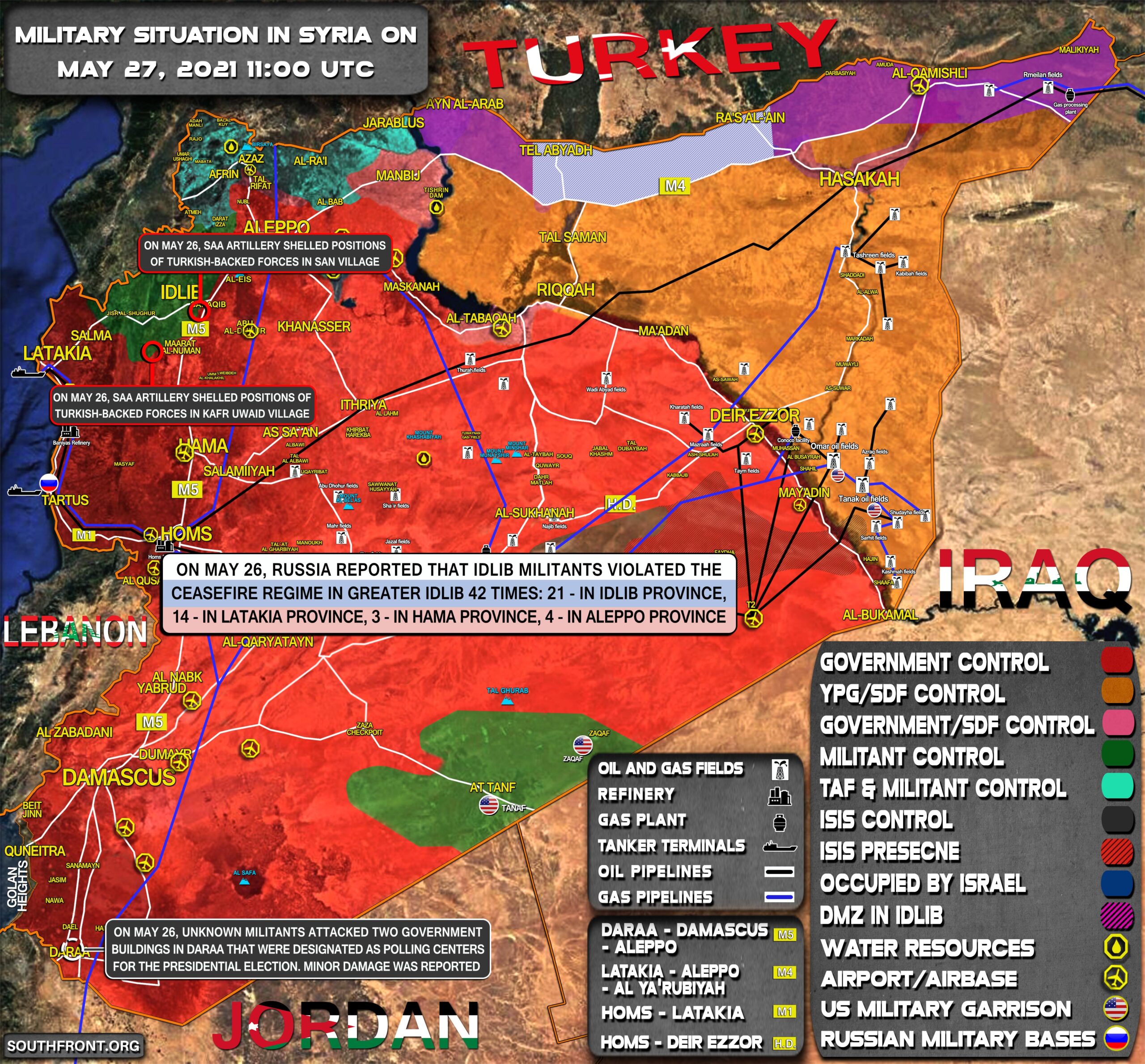 Military Situation In Syria On May 27, 2021 (Map Update)