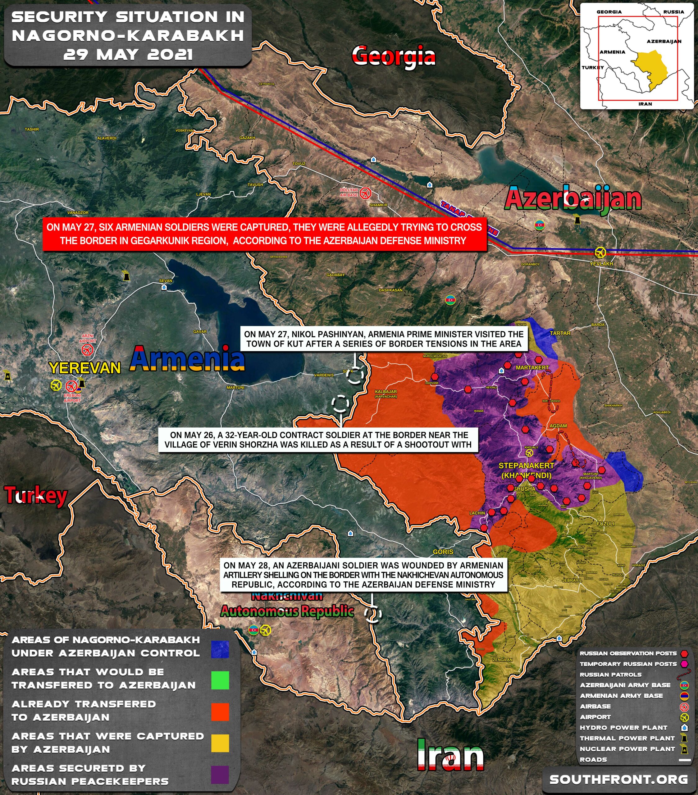 Military Situation In Nagorno-Karabakh On May 29, 2021 (Map Update)
