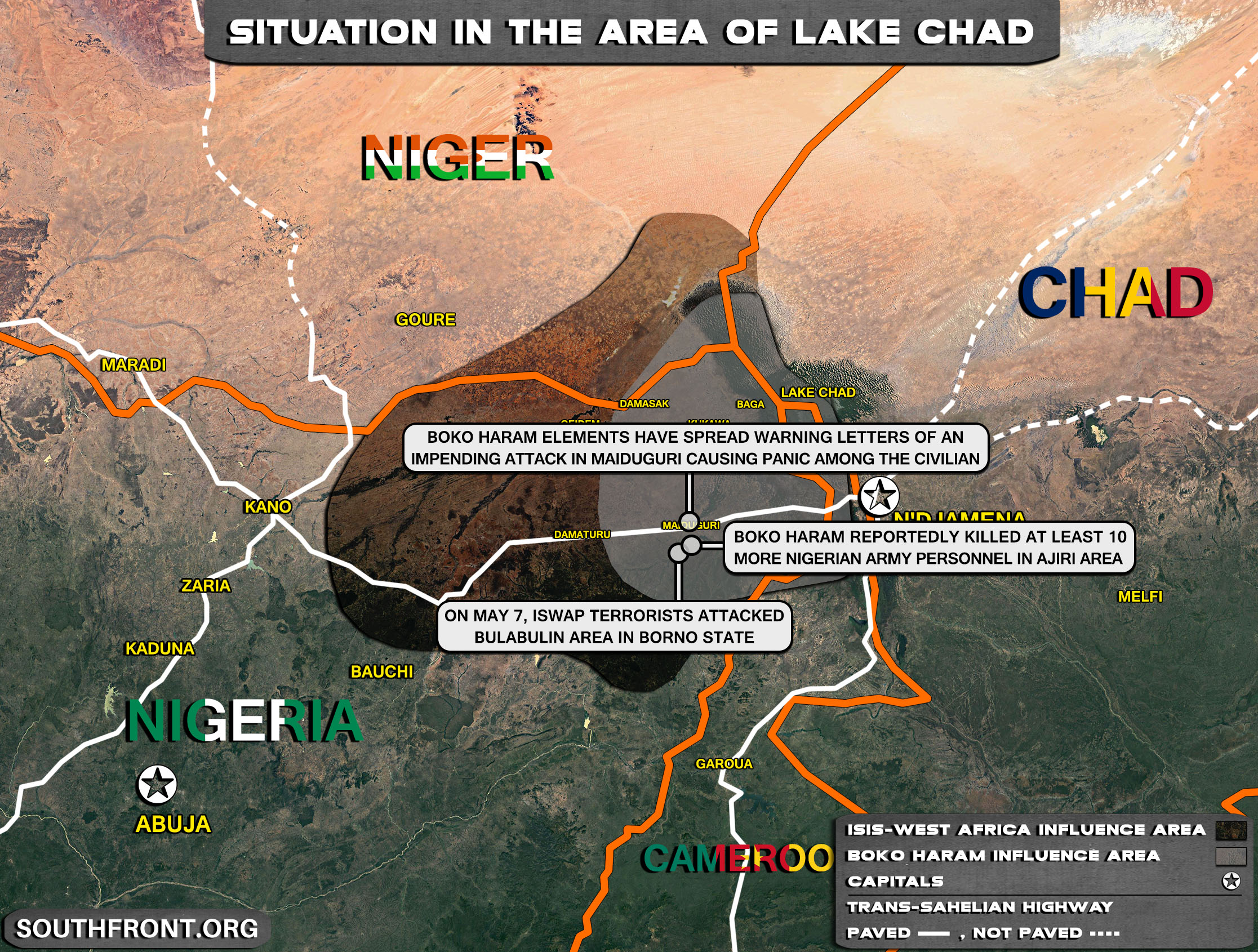 Military Situation In The Lake Chad Area On May 8, 2021 (Map Update)