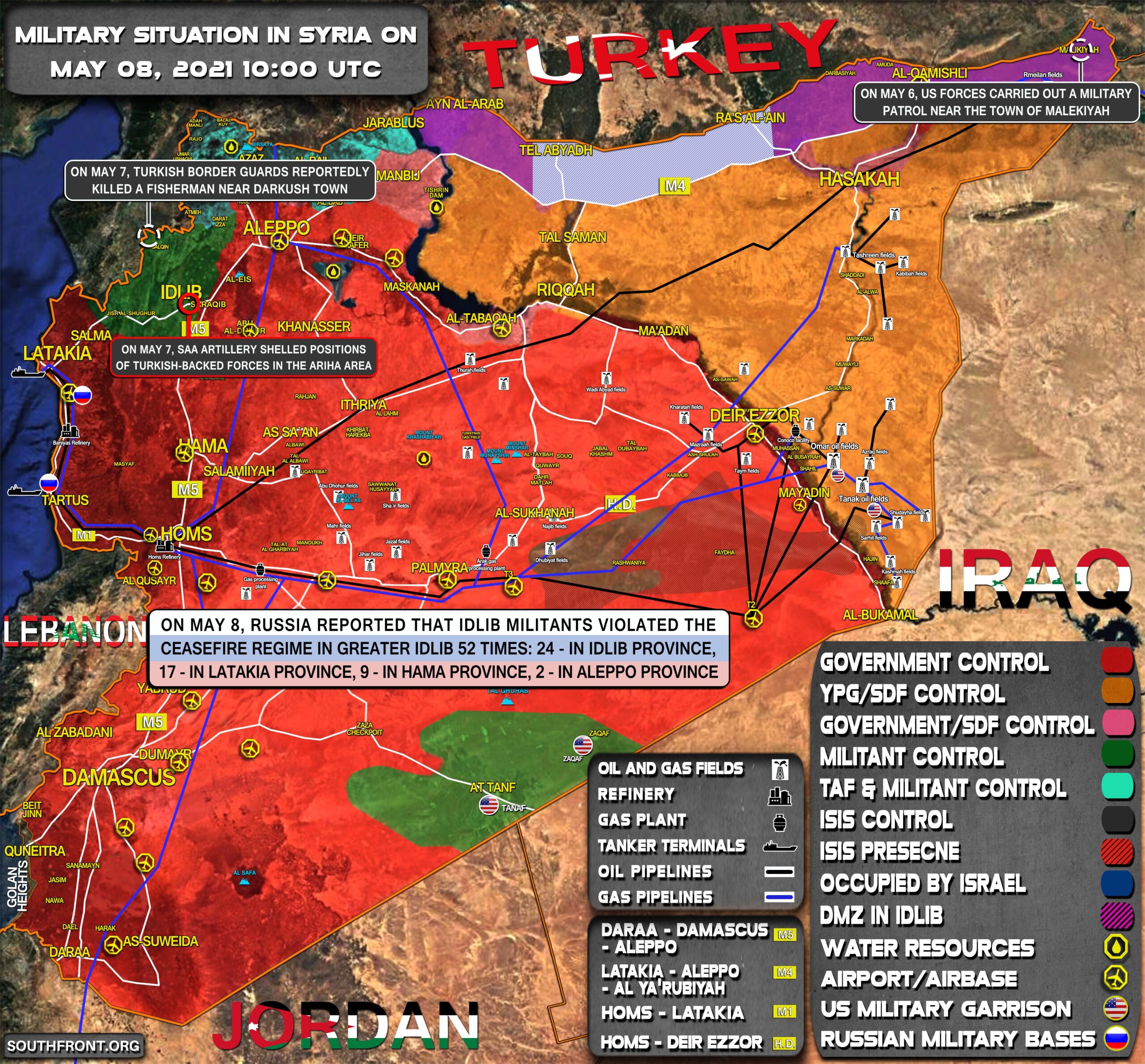 Military Situation In Syria On May 8, 2021 (Map Update)