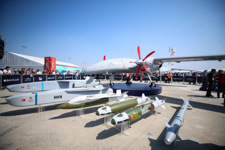 ISTANBUL, TURKEY – SEPTEMBER 17: Bayraktar Akinci Attack Unmanned Aerial Vehicle (TIHA), ANADOLU AGENCY VIA GETTY IMAGES