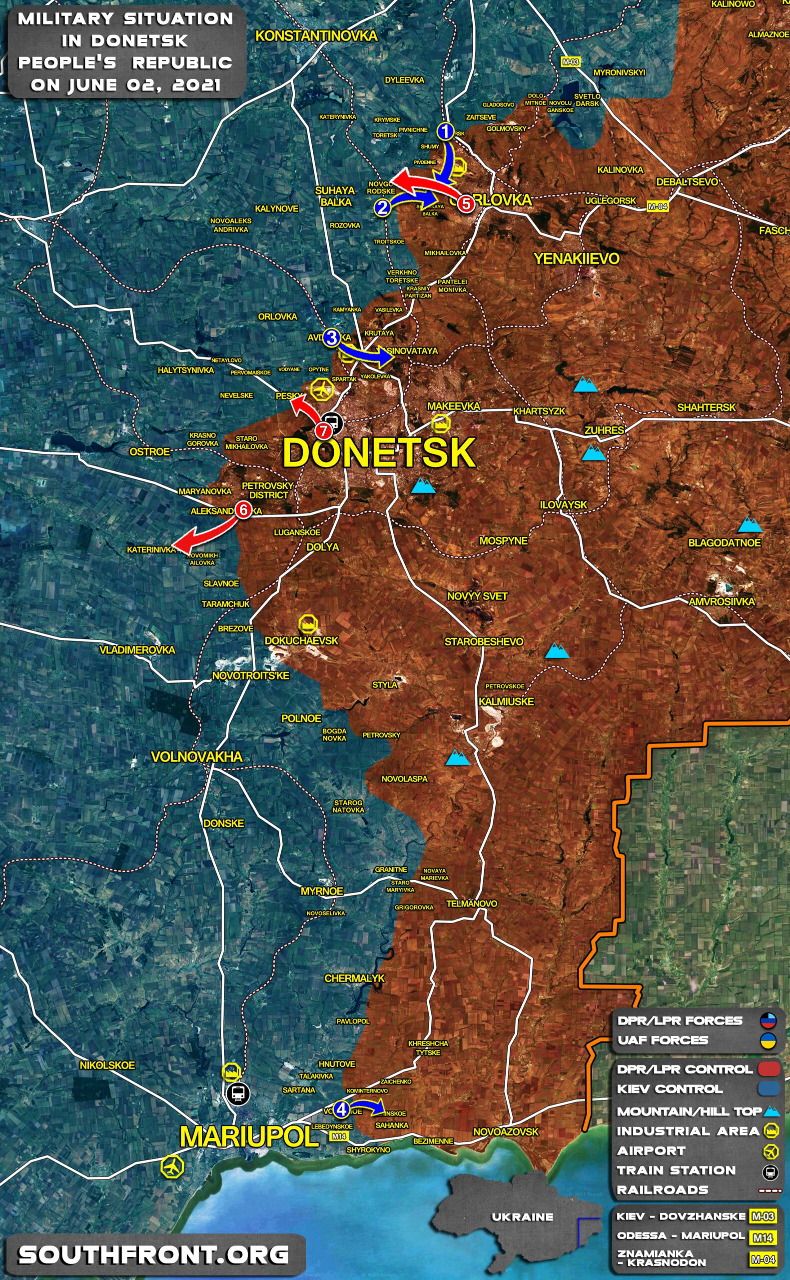 Military Situation In Donetsk People’s Republic On June 2, 2021 (Map Update)
