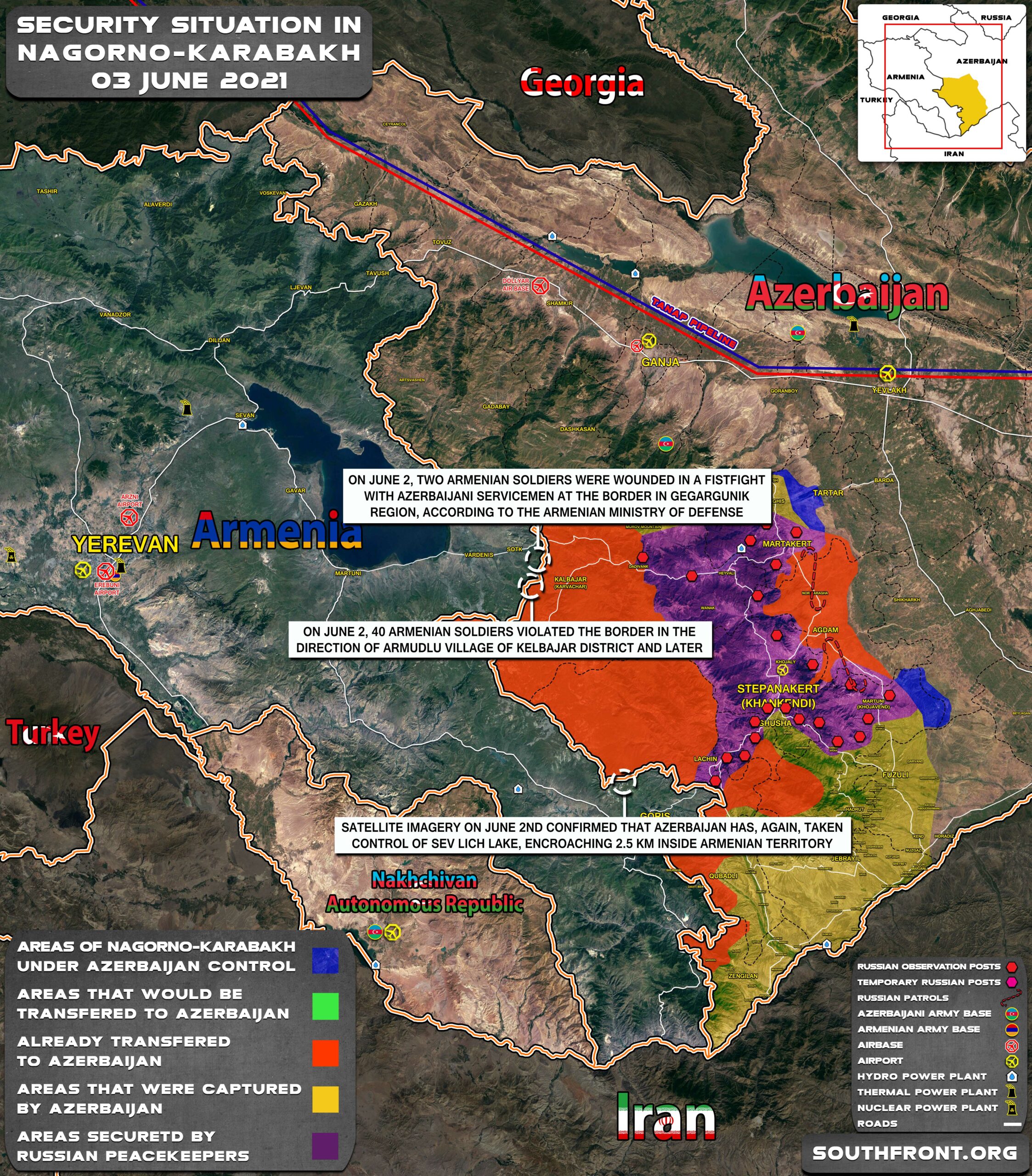 Military Situation In Nagorno-Karabakh On June 3, 2021 (Map Update)