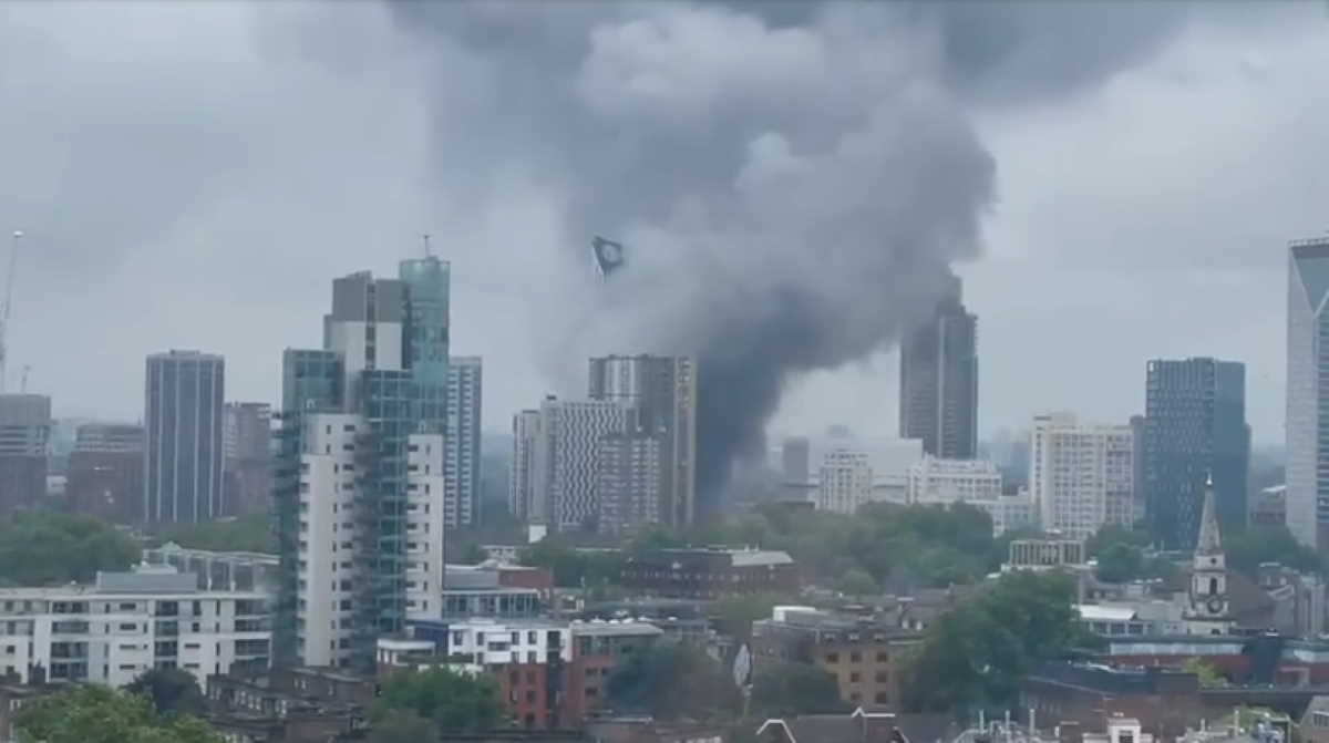In Videos: Huge Fire Broke Out In London