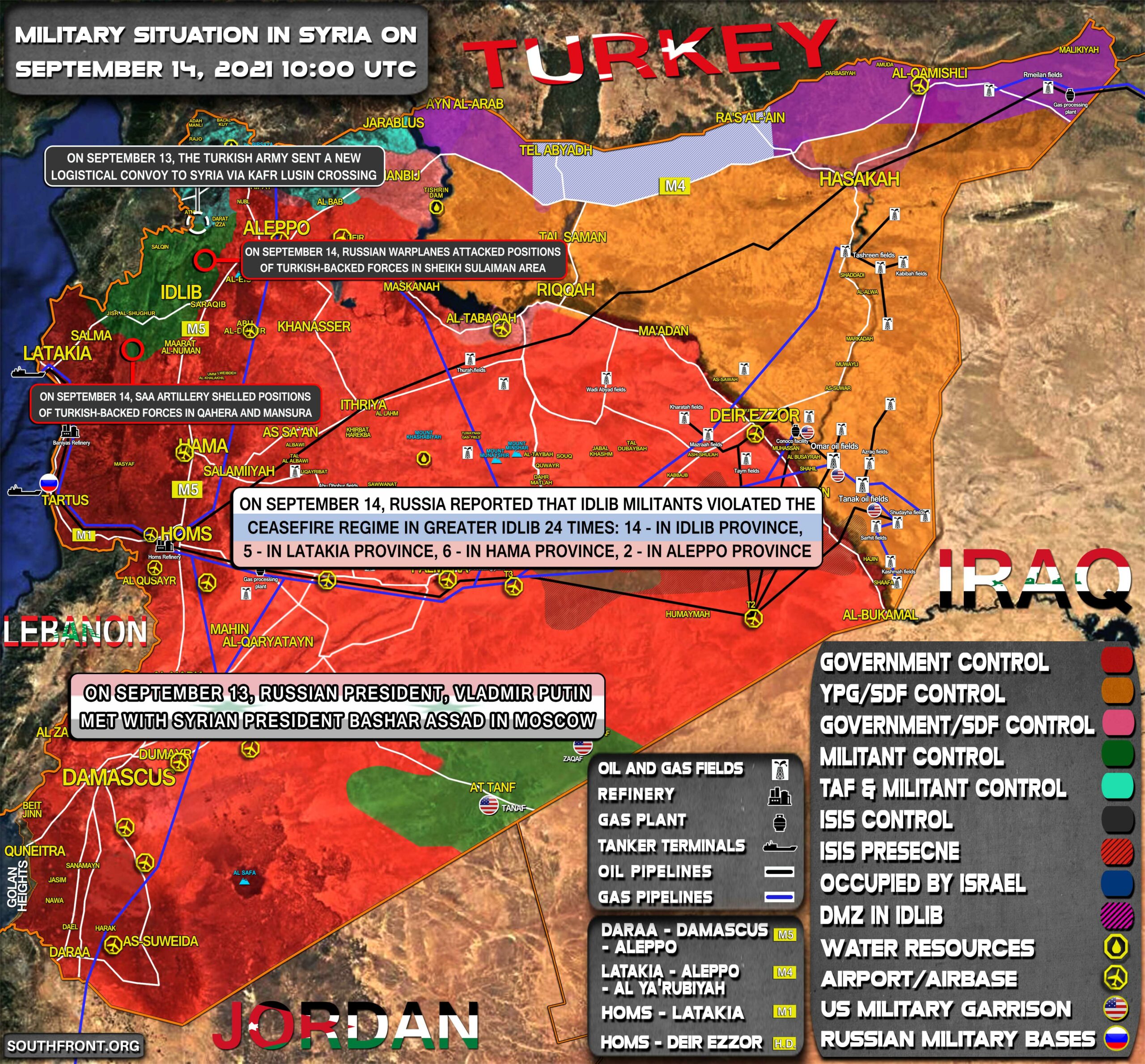 Military Situation In Syria On September 14, 2021 (Map Update)